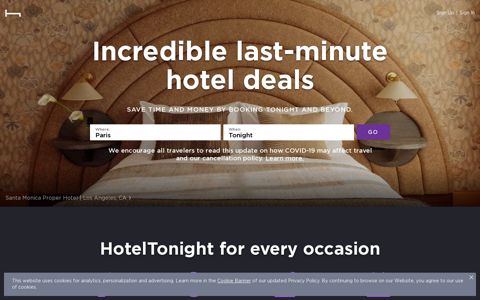 HotelTonight: Last Minute Hotel Deals at Great Hotels