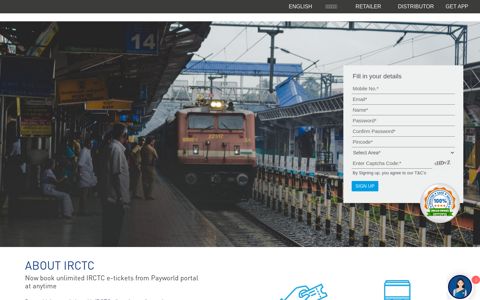 Online IRCTC Agent Registration & Login | Become IRCTC ...