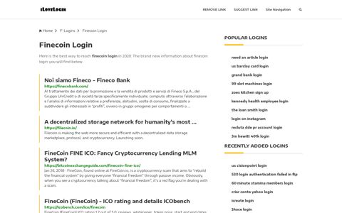 Finecoin Login ❤️ One Click Access - iLoveLogin