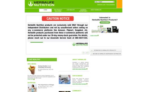 Herbalife - India - Official Site
