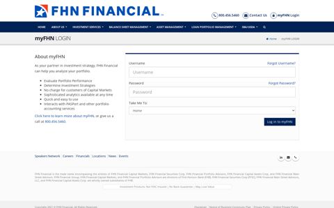 myFHN LOGIN - FHN Financial