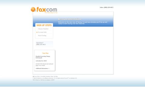 Fax.com | Signup - Secure Fax