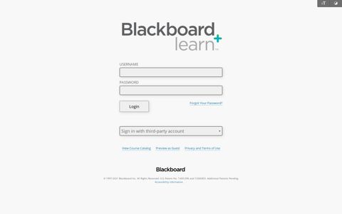 Blackboard Learn - Concord University