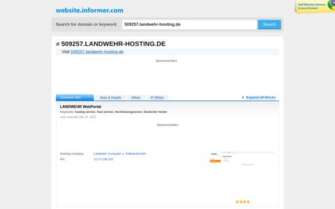 509257.landwehr-hosting.de at WI. LANDWEHR WebPortal