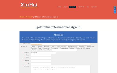 gold mine international sign in