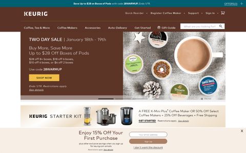 Single Serve Coffee Makers & K-Cup Pods | Keurig®