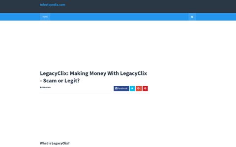 LegacyClix: Making Money With LegacyClix - Scam or Legit ...