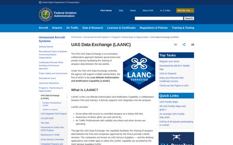UAS Data Exchange (LAANC) - FAA