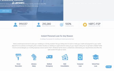 Instant Personal Loans | Borrow Money Online - LenDenClub