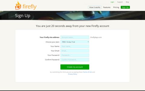 Signup | Firefly