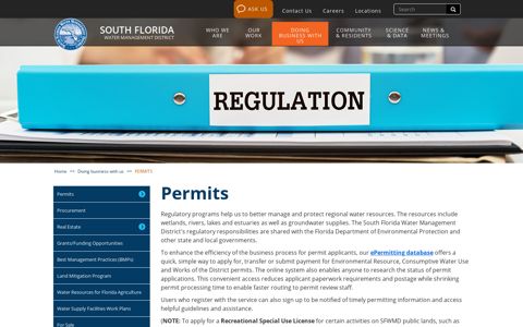 Permits | South Florida Water Management District