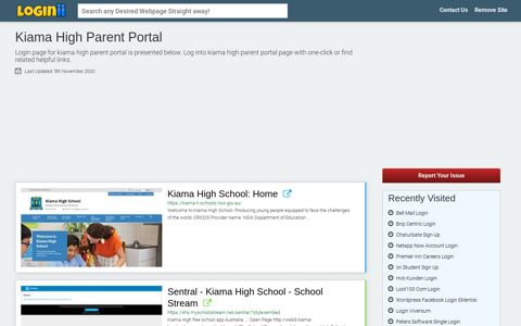 Kiama High Parent Portal - Loginii.com
