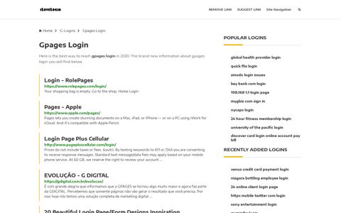 Gpages Login ❤️ One Click Access - iLoveLogin