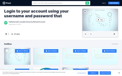Login to your account using your username and ... - Prezi