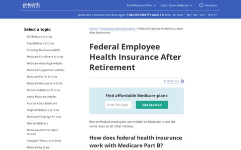 Do Federal Employees Get Health Insurance after Retirement?