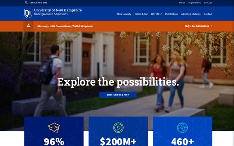 Undergraduate Admissions | - University of New Hampshire