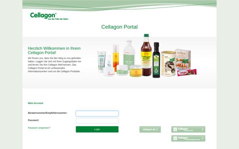 Cellagon Portal – Login für Vertriebspartner und ...