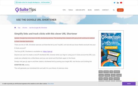 Use the Google URL Shortener | G Suite Tips