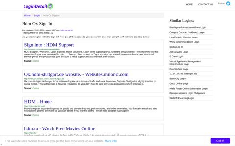 Hdm Ox Sign In Sign into : HDM Support - http://support ...