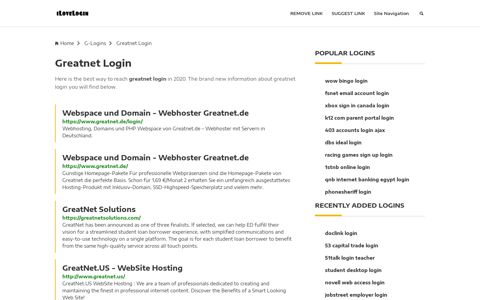 Greatnet Login ❤️ One Click Access - iLoveLogin