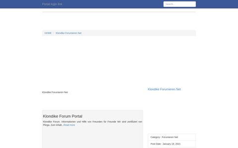 [LOGIN] Klondike Forumieren Net FULL Version ... - Portal login link