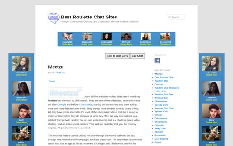 iMeetzu | Best Roulette Chat Sites