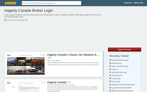 Hagerty Canada Broker Login - Loginii.com