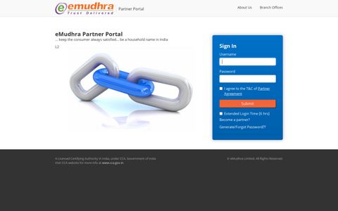 Login: eMudhra Partner Portal Login