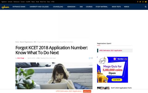 Forgot KCET 2018 Application Number: Know What To Do Next
