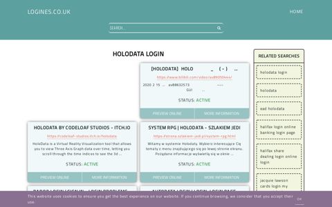 holodata login - General Information about Login - Logines.co.uk