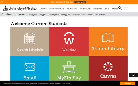 University of Findlay Student Intranet