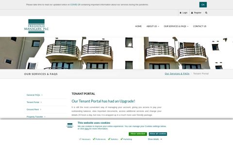 Tenant Portal - Freehold Managers PLC