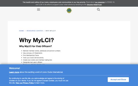 Why MyLCI? | Lions Clubs International