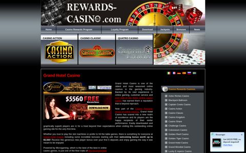 Grand Hotel Casino - CASINO REWARDS PROGRAM