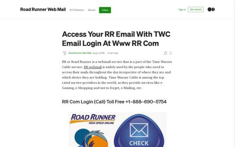 Access Your RR Email With TWC Email Login At Www RR ...
