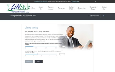 Lifetime Earnings - LifeStyle Financial Network, LLC