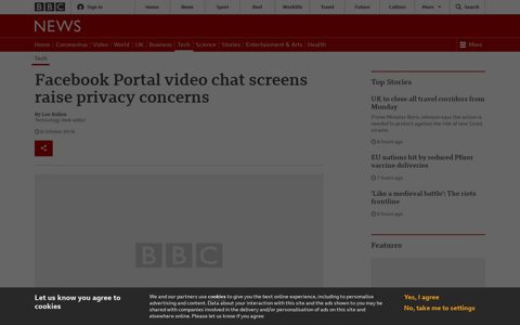 Facebook Portal video chat screens raise privacy concerns ...