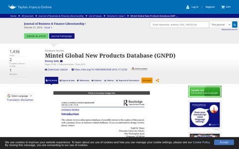 Mintel Global New Products Database (GNPD)