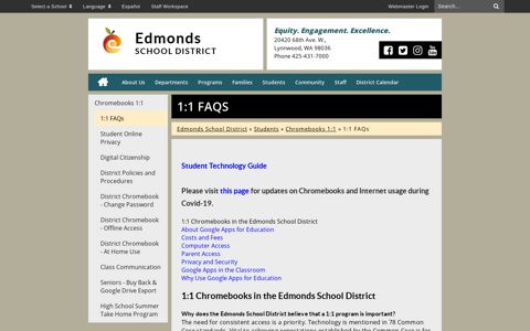 1:1 FAQs - Edmonds School District