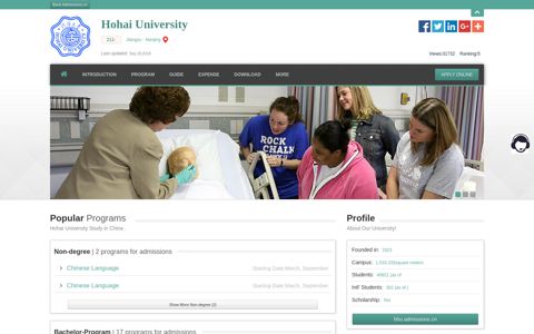 Hohai University |Apply Online | Study in china & hhu ...