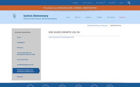 One Source (remote log in) - Houston ISD