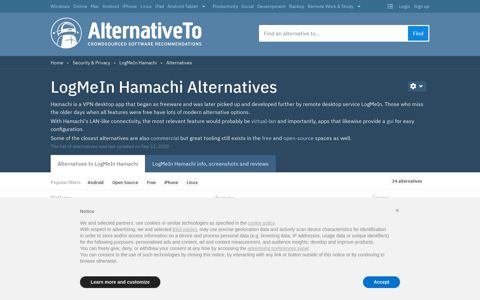 LogMeIn Hamachi Alternatives and Similar Software ...