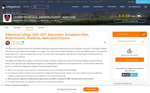 Edgewood College 2020-2021 Admissions: Acceptance Rate ...