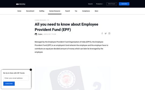 Employee Provident Fund (EPF) - EPF Eligibility, Balance ...