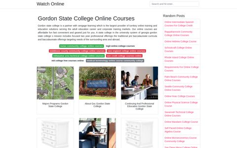 Gordon State College Online Courses - Watch Online