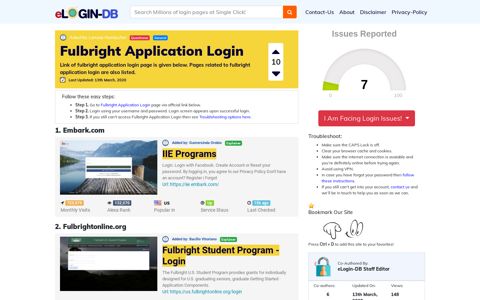 Fulbright Application Login
