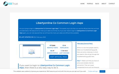 Libertyonline Co Common Login Aspx - Find Official Portal