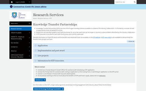KTP - Research Services - The University of Sheffield