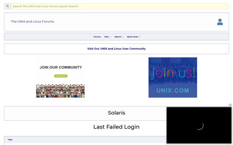 Last Failed Login - UNIX and Linux Forums - Unix.com