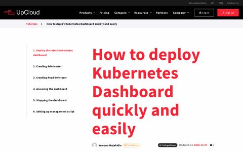 Deploy Kubernetes Dashboard quickly and easily - Tutorial ...